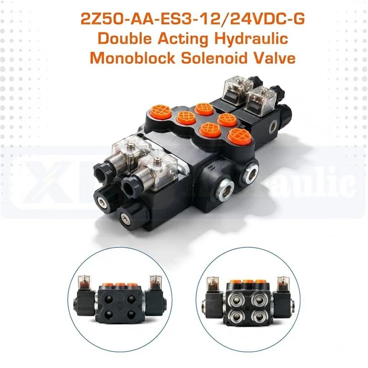 2Z50‑AA‑ES3‑12/24VDC‑G Double Acting Hydraulic Monoblock Solenoid Valve