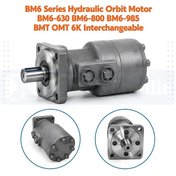 BM6 Series Hydraulic Orbit Motor BM6-630 BM6-800 BM6-985 BMT OMT 6K Interchangeable