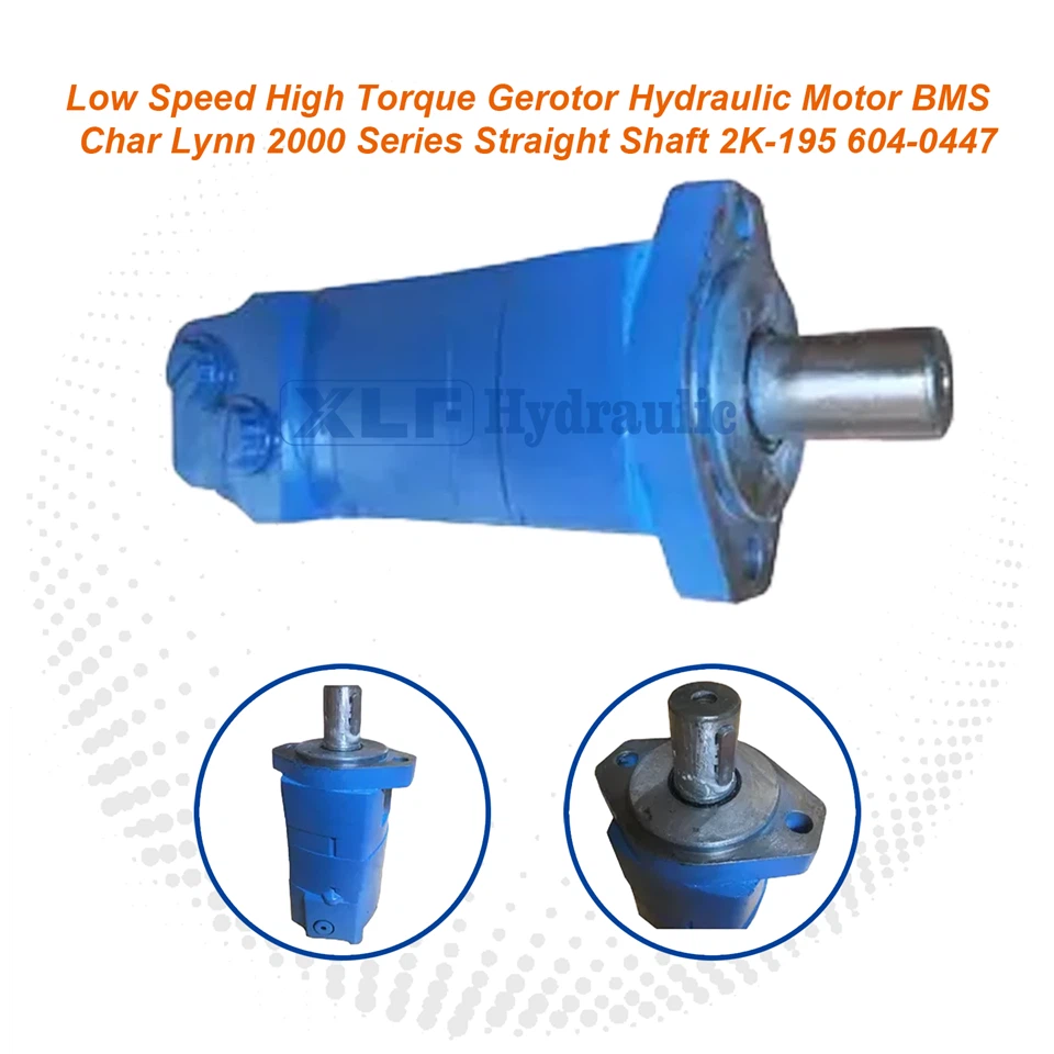 Char Lynn 2000 Series LSHT Gerotor Hydraulic Motor, Straight Shaft, 2K-195 604-0447