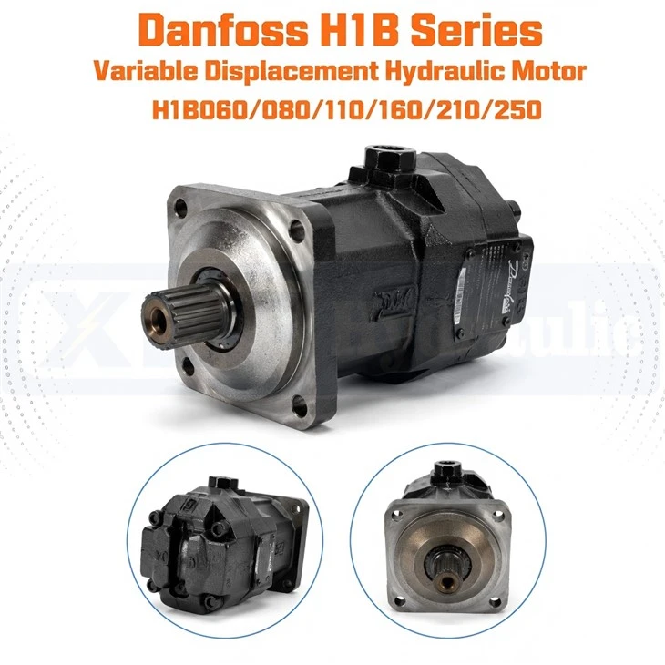 Danfoss H1B Series Variable Displacement Hydraulic Motor H1B060/080/110/160/210/250