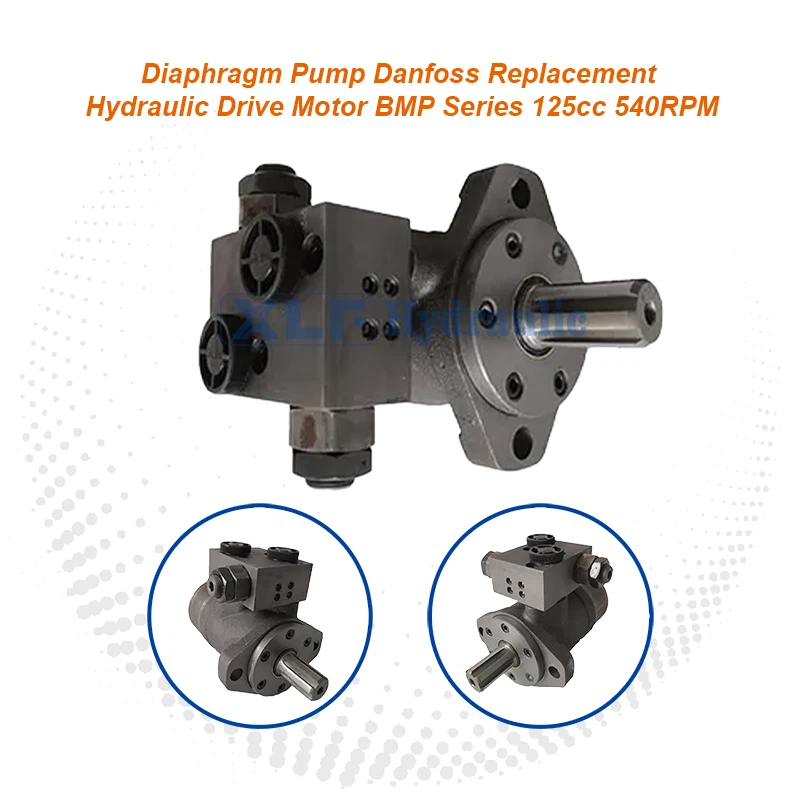 Danfoss Replacement Hydraulic Drive Motor - BMP Series 125cc 540RPM Direct Fit