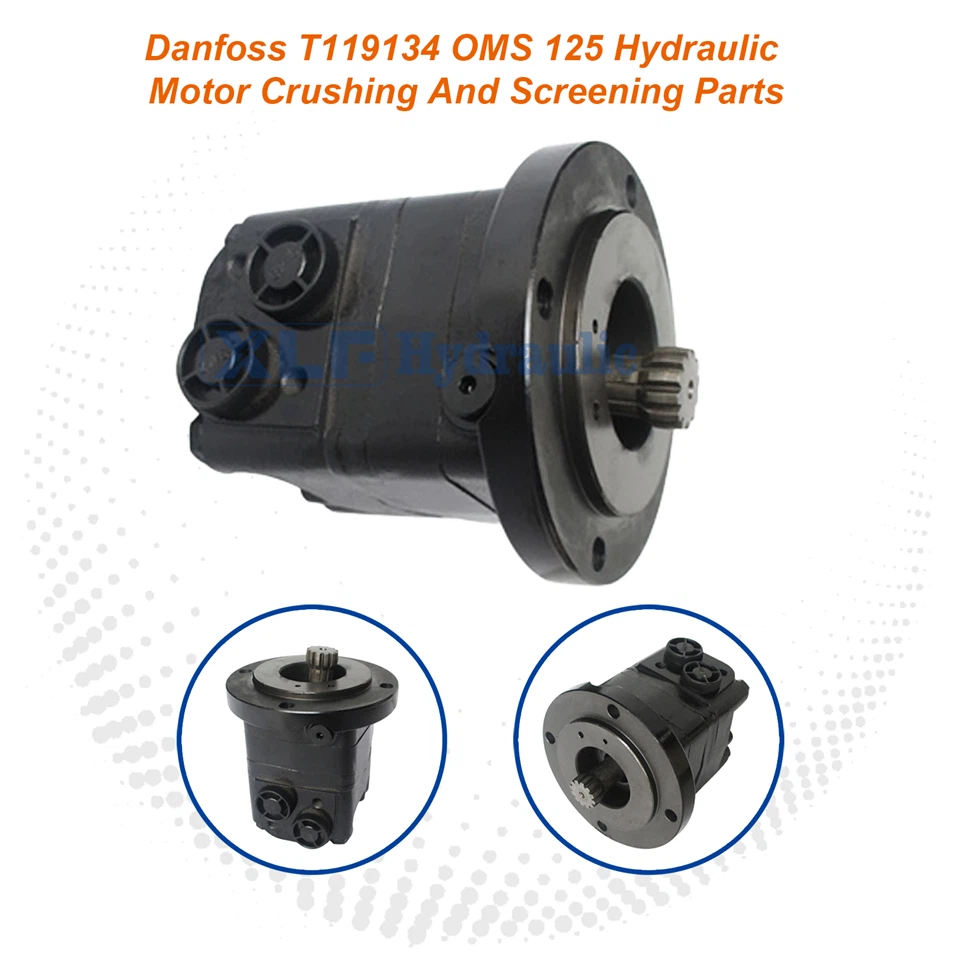 Danfoss T119134 OMS 125 Hydraulic Motor - Direct Fit For Crushing & Screening Parts