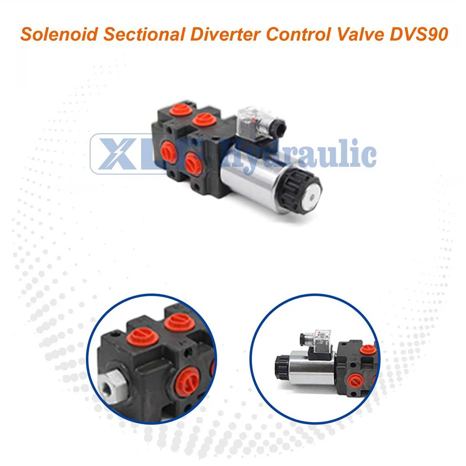High Flow Solenoid Solenoid Sectional Diverter Control Valve DVS90