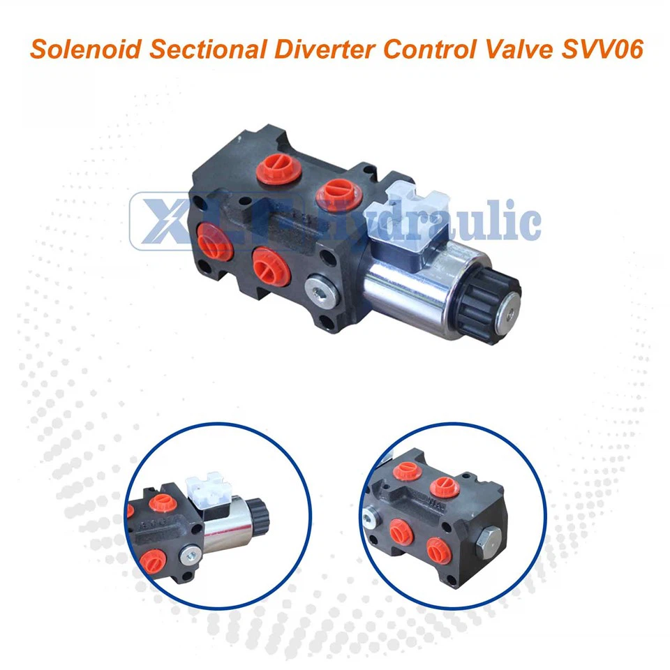 High Pressure Solenoid Sectional Diverter Control Electric Spool Valve SVV06