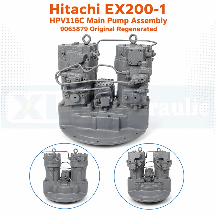 Hitachi EX200‑1 HPV116C Main Pump Assembly 9065879 Original Regenerated
