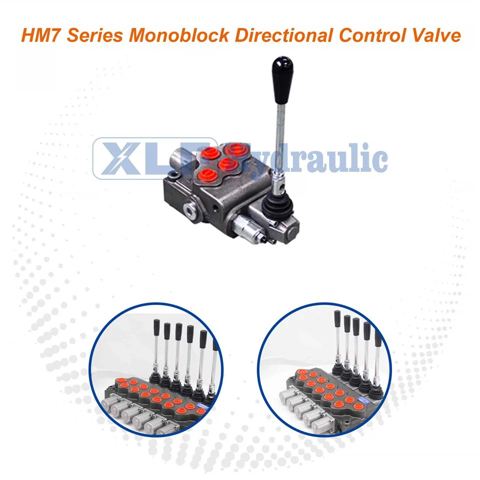 HM7 Series 6 Way Hydraulic Diverter Valve For Wheeled Tractor