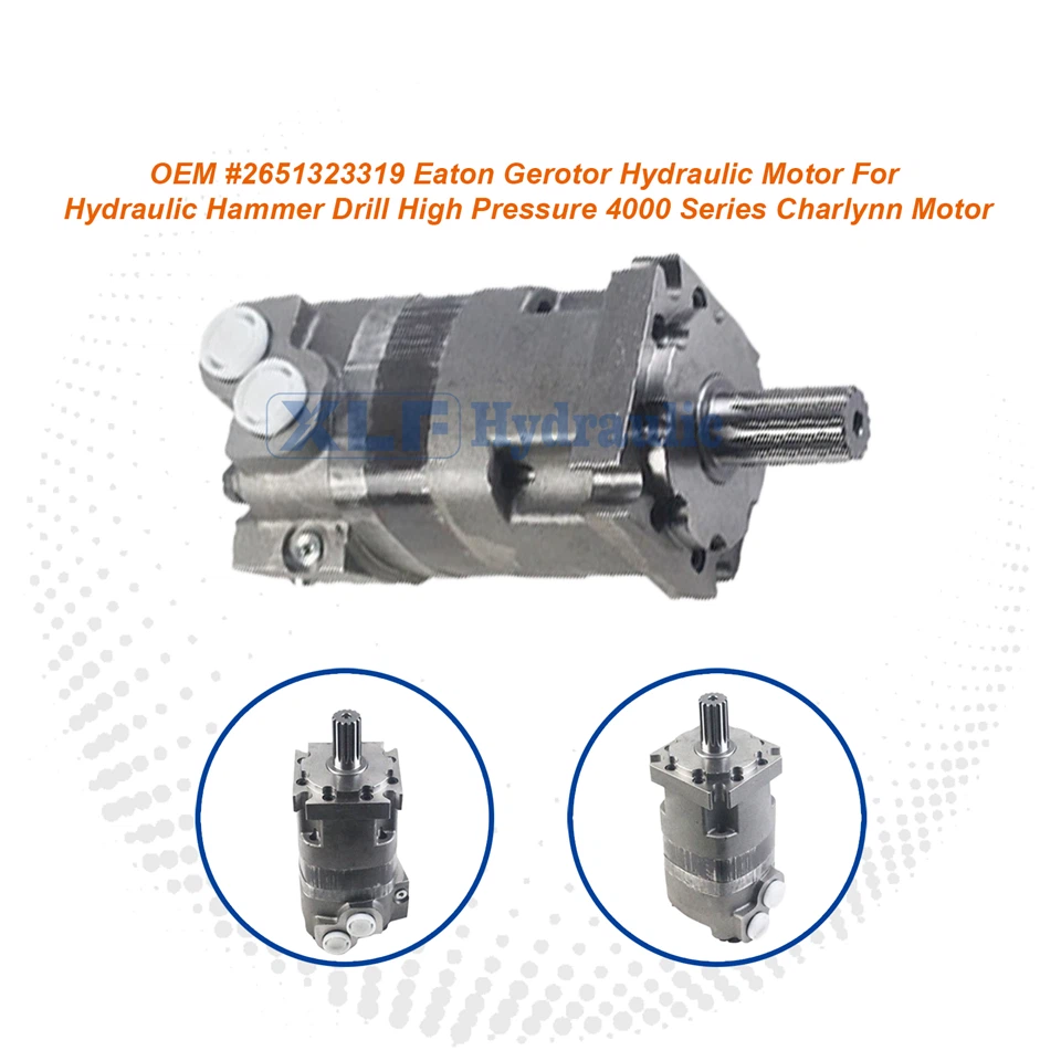 Hydraulic Hammer Drill Orbital Motor - Eaton Charlynn 4000 Series High Pressure (OEM #2651323319)