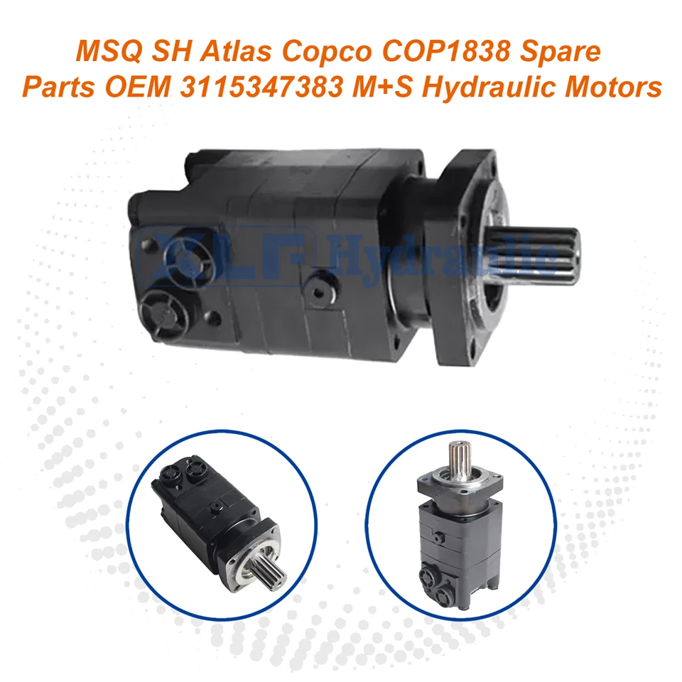 MSQ SH Hydraulic Motor 3115347383 M+S | OEM Spare Parts For Atlas Copco COP1838