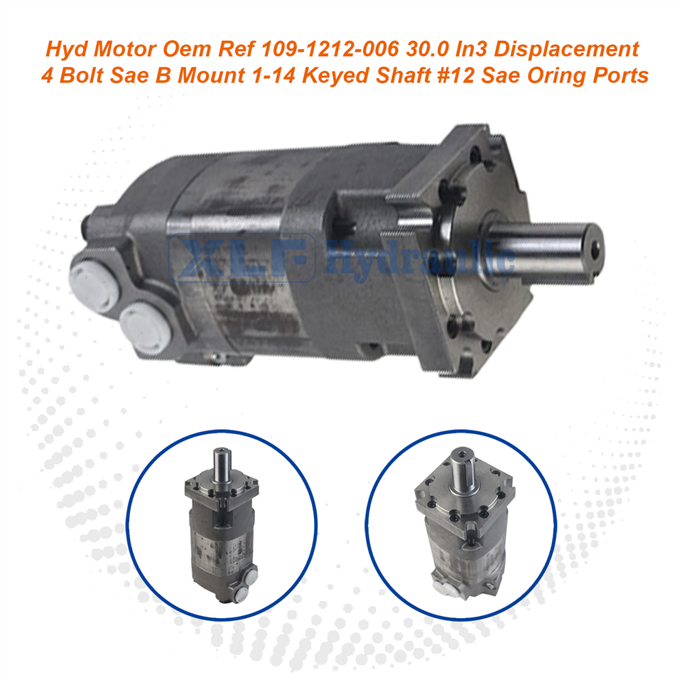 OEM Ref 109-1212-006 Hydraulic Motor | 30.0 In³ Displacement 1-1/4" Keyed Shaft