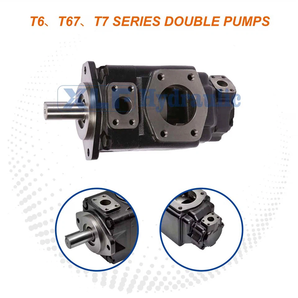 Parker T6 T7 High Pressure Hydraulic Single Steering Vane Two Way Hydraul Pump