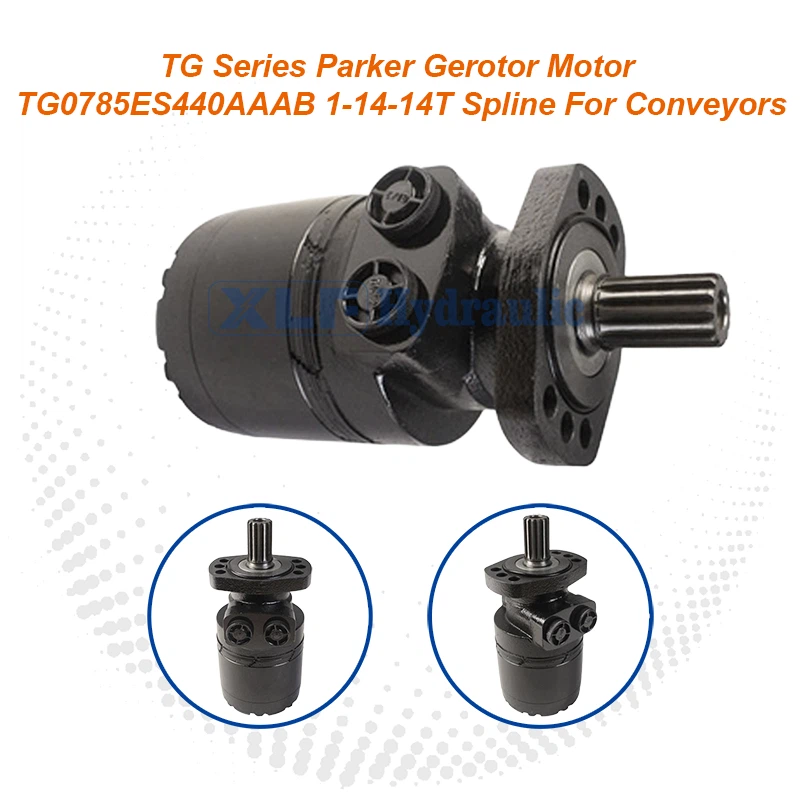 Parker TG Series Gerotor Motor TG0785ES440AAAB - 1-14-14T Spline - Conveyor Application