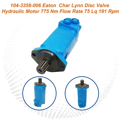 104-3358-006 Eaton Char-Lynn Disc Valve Hydraulic Motor | 775 Nm 75 L/min 191 RPM