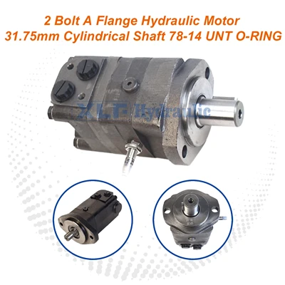 2 Bolt A Flange Hydraulic Motor - 31.75mm Cylindrical Shaft, 7/8-14 UNT O-RING