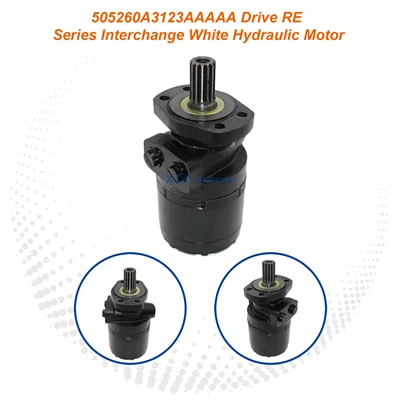 505260A3123AAAAA Hydraulic Motor RE Series Interchange - White Series