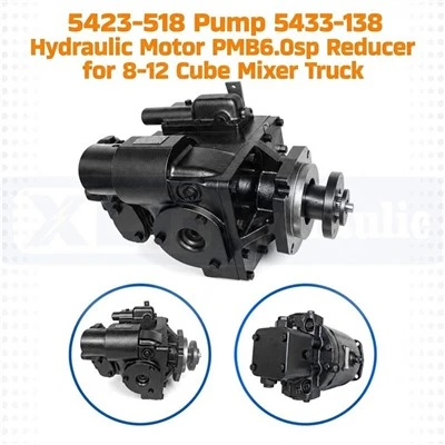 5423‑518 Pump 5433‑138 Hydraulic Motor PMB6.0sp Reducer For 8‑12 Cube Mixer Truck