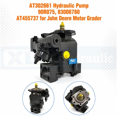 AT302661 Hydraulic Pump 90R075, 83006780 AT455737 For John Deere Motor Grader