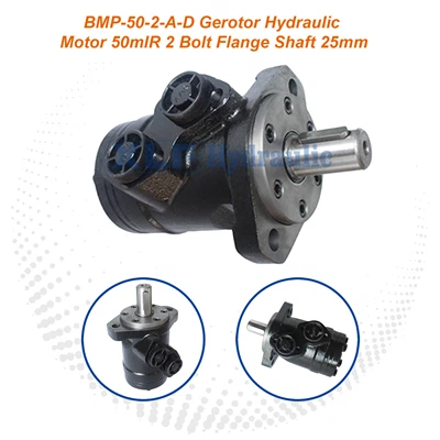 BMP-50-2-A-D Gerotor Hydraulic Motor | 50ml/r | 2 Bolt Flange Shaft 25mm