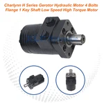 Charlynn H Series LSHT Gerotor Hydraulic Motor - 4 Bolts Flange 1" Key Shaft Low Speed High Torque