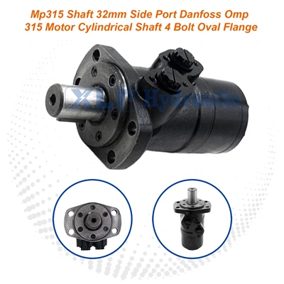 Danfoss Omp 315 Mp315 Motor - 32mm Cylindrical Shaft 4 Bolt Oval Flange Side Port