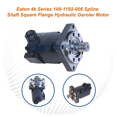 Eaton 4K Series Geroler Motor 109-1192-006 - Spline Shaft Square Flange