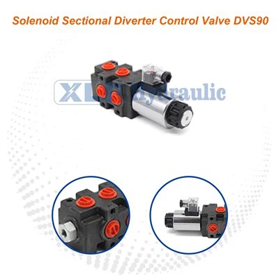 High Flow Solenoid Solenoid Sectional Diverter Control Valve DVS90