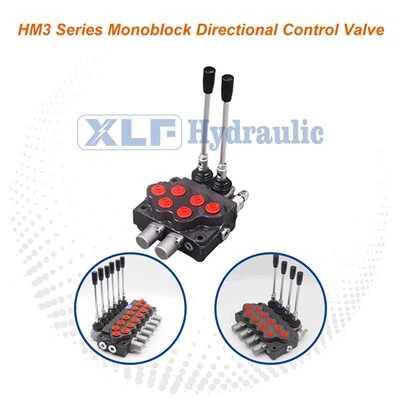 HM3 Series Monoblock Hydraulic Hydraulic Flow Diverter Valve For Wheel Loaders