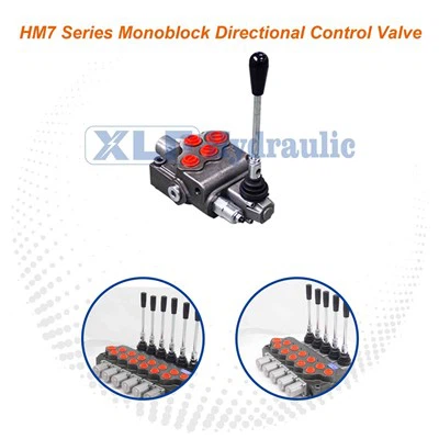 HM7 Series 6 Way Hydraulic Diverter Valve For Wheeled Tractor