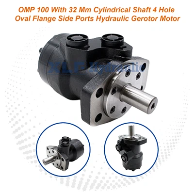 Hydraulic Gerotor Motor OMP 100 | 32mm Cylindrical Shaft 4 Hole Oval Flange