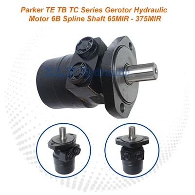 Parker TE TB TC Series Gerotor Hydraulic Motor - 6B Spline Shaft 65-375MlR LSHT