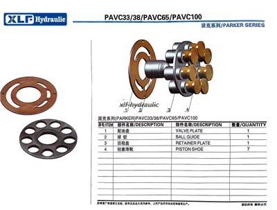 PAVC Hydraulic Single Piston Reciprocating Pump Hydraulic System Spare Parts PARKER Spare Repair Kit