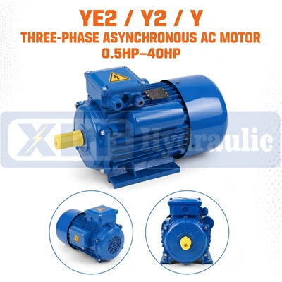 YE2/Y2/Y Three-phase Asynchronous AC Motor 0.5HP 0.75HP 1HP 1.5HP 2HP 3HP 4HP 5HP 7.5HP 10HP 20HP 25HP 30HP 40HP