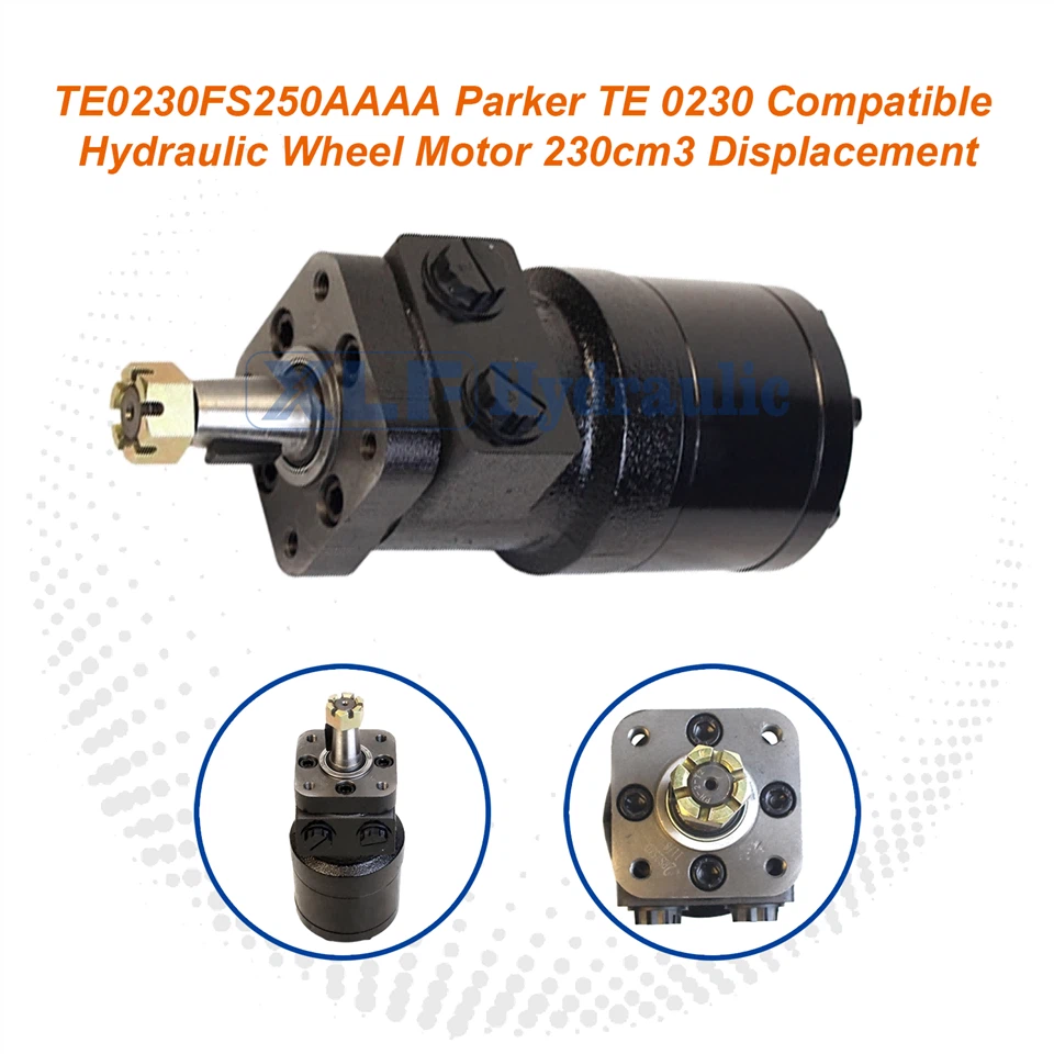 TE0230FS250AAAA Hydraulic Wheel Motor - 230cm3/cc Replacement For Parker TE0230